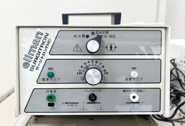 鼻出血止血の他、手術時のサージトロン